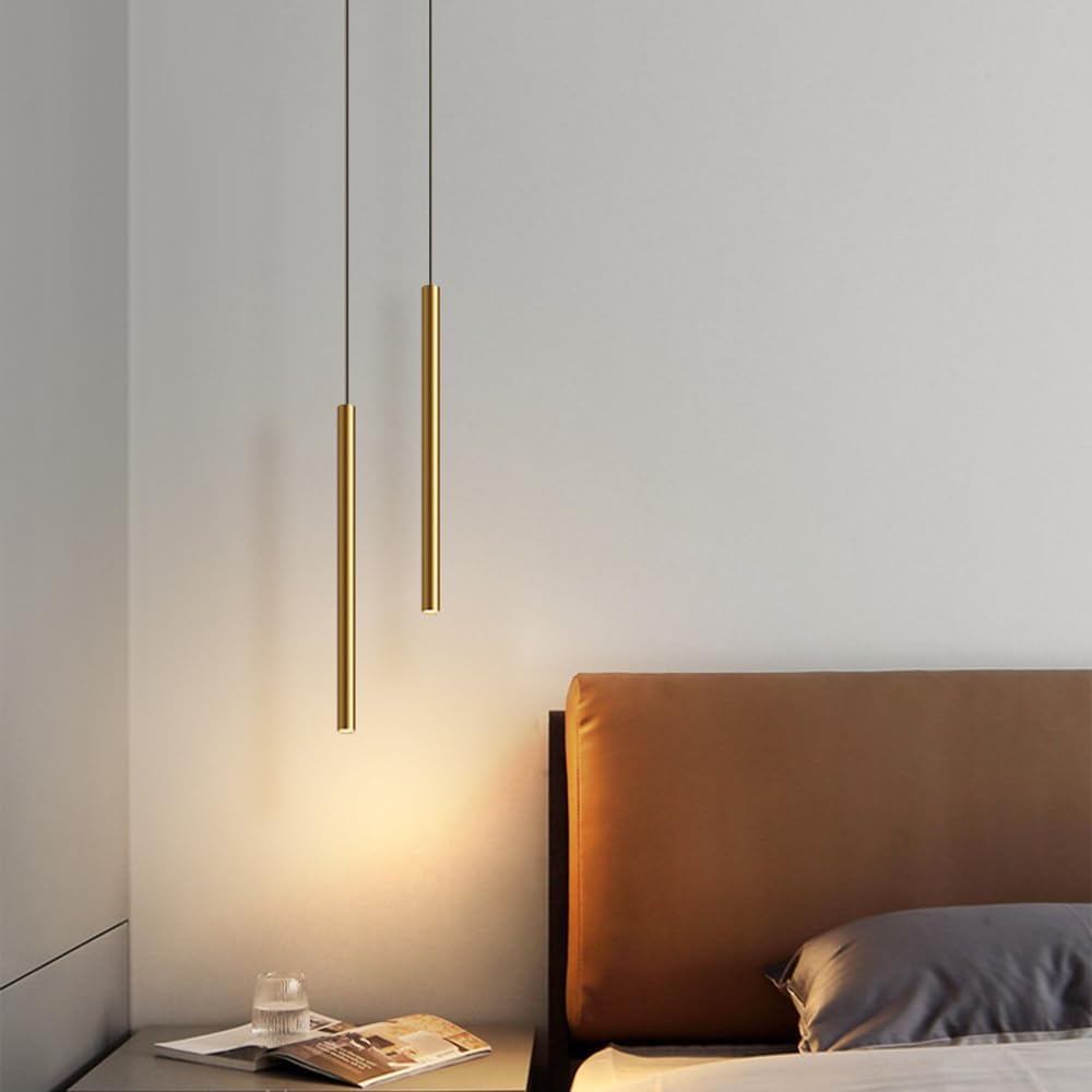 Suspension Slim cylindrique à Led intégrée