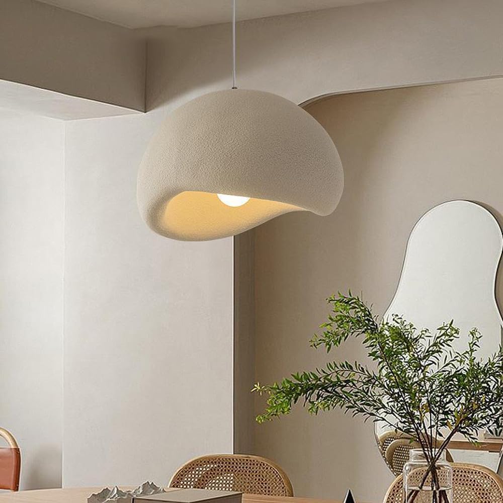 Suspension Wabi blanche au design moderne