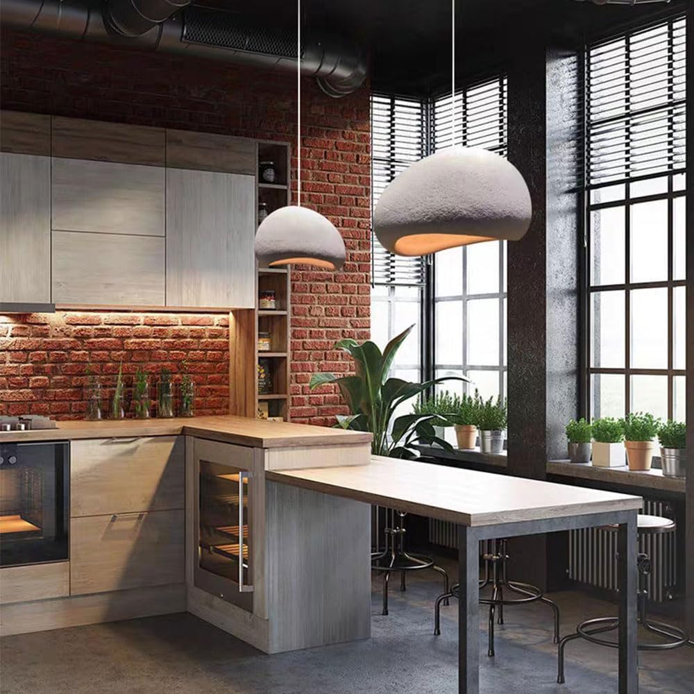 Suspension Wabi blanche au design moderne