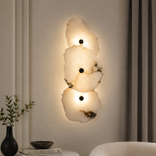 Applique murale  MOONY en marbre naturel