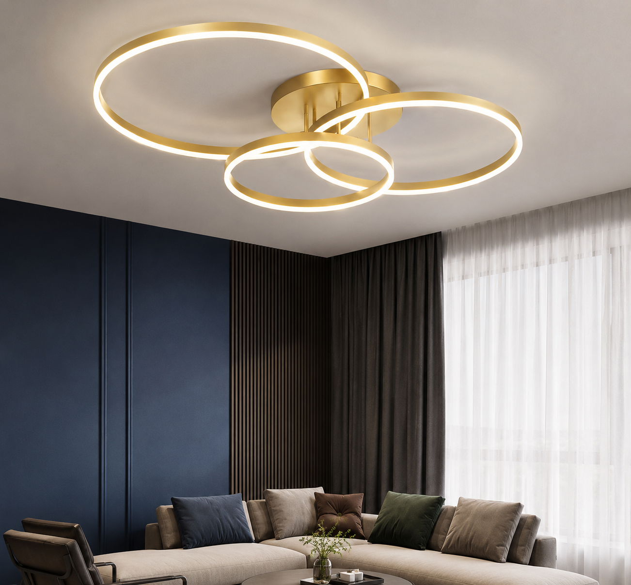 Plafonnier REXOS Led GOLD