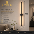 Applique murale Led PERCOLA Noir