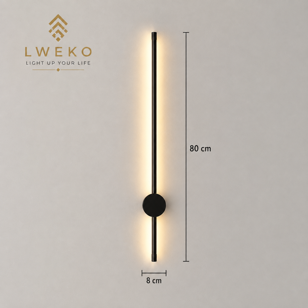 Applique murale Led PERCOLA Noir