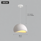 Suspension Wabi blanche au design moderne