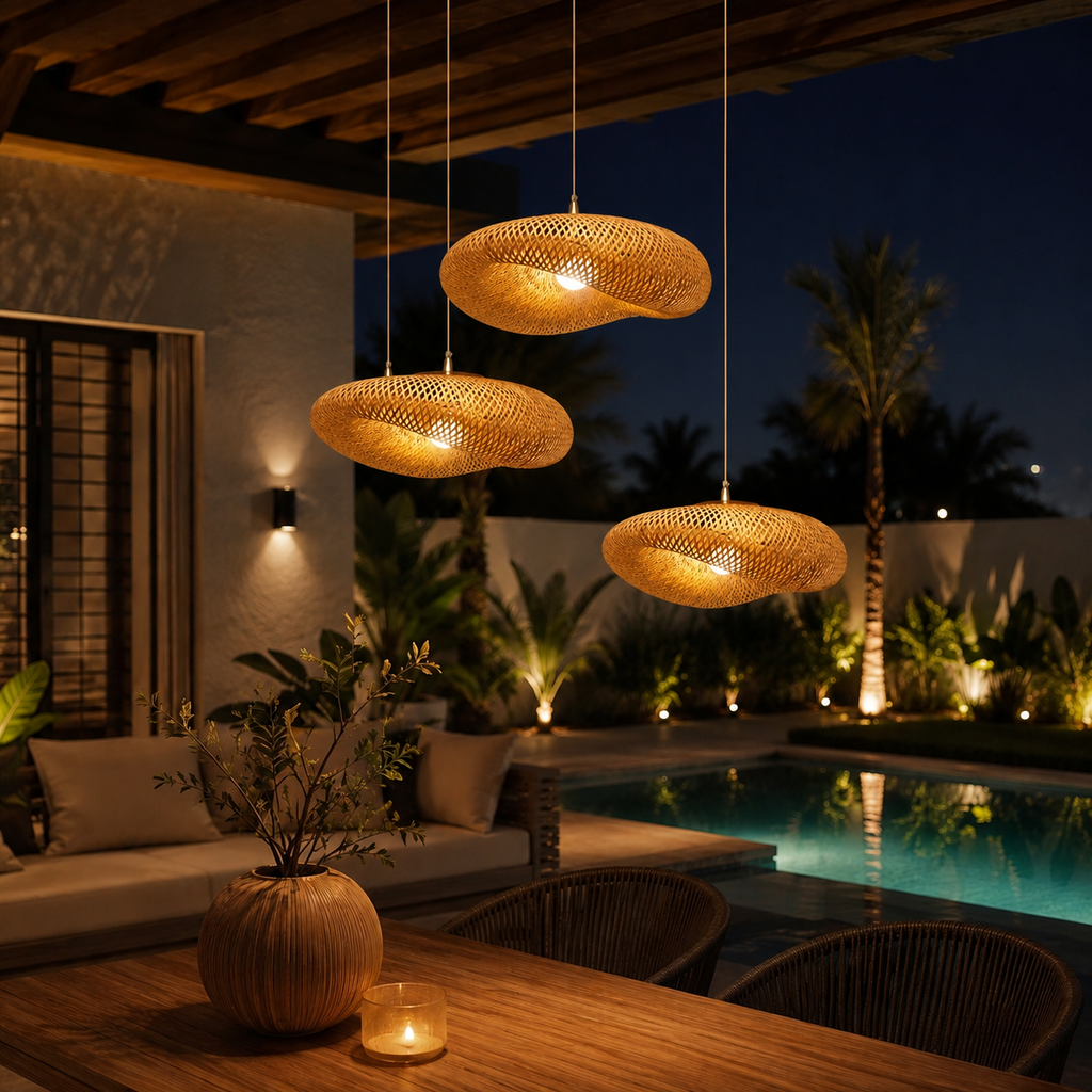 Suspension Bambou naturel B