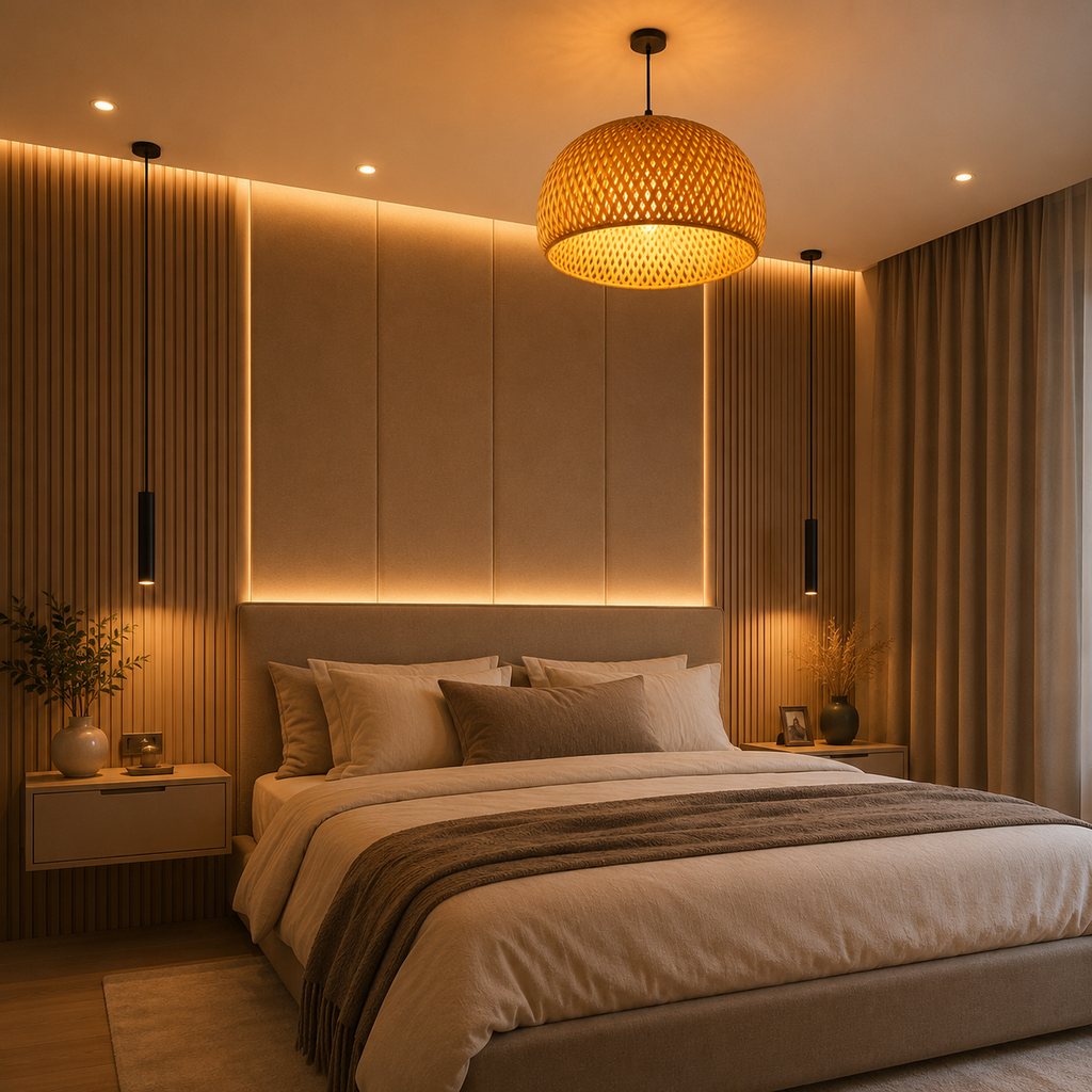 Suspension Malibu naturel C