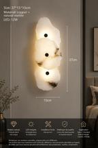 Applique murale  MOONY en marbre naturel