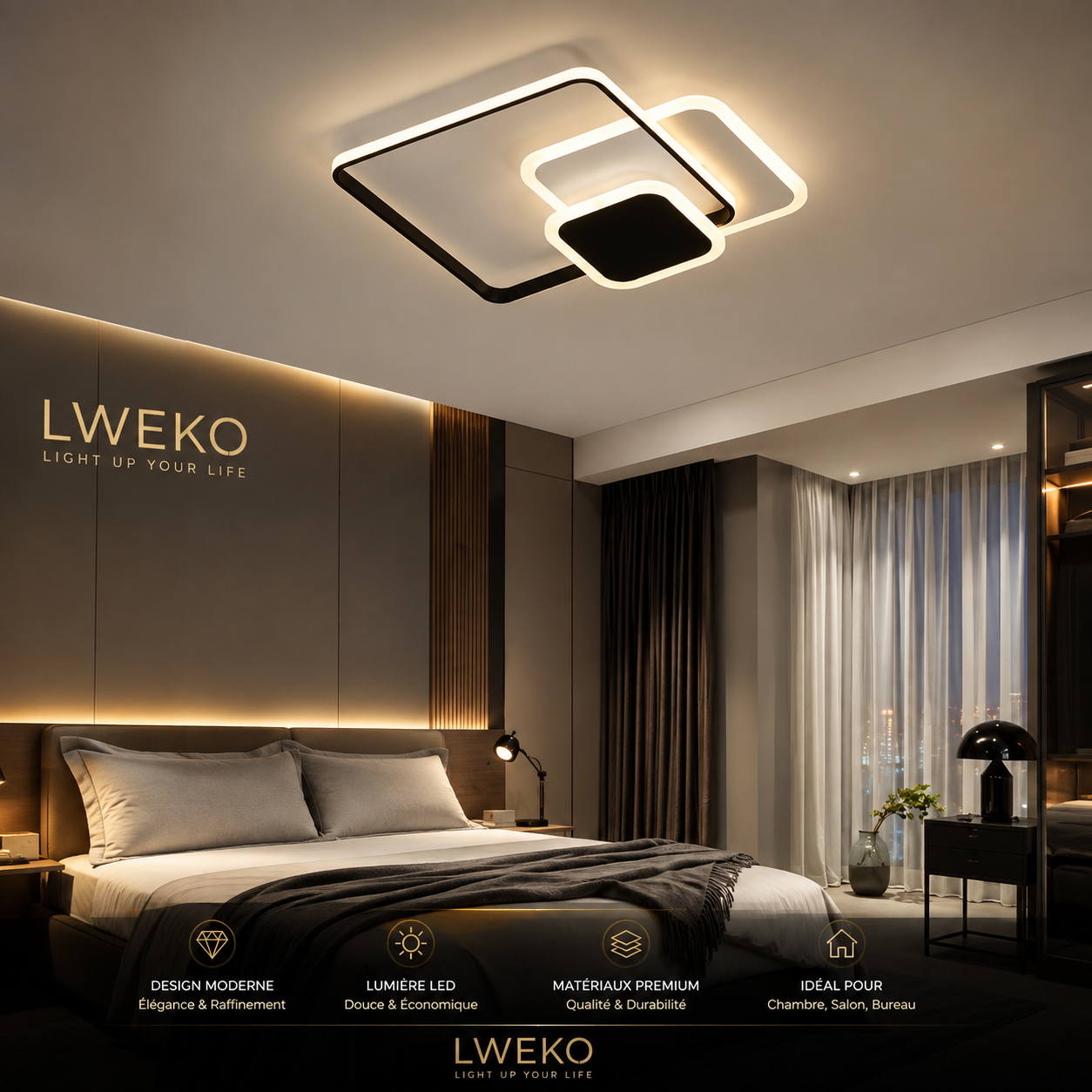 Plafonnier GUSTAVO  Led