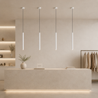 Suspension Slim cylindrique à Led intégrée