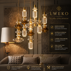 Suspension IZMIR Led en verre