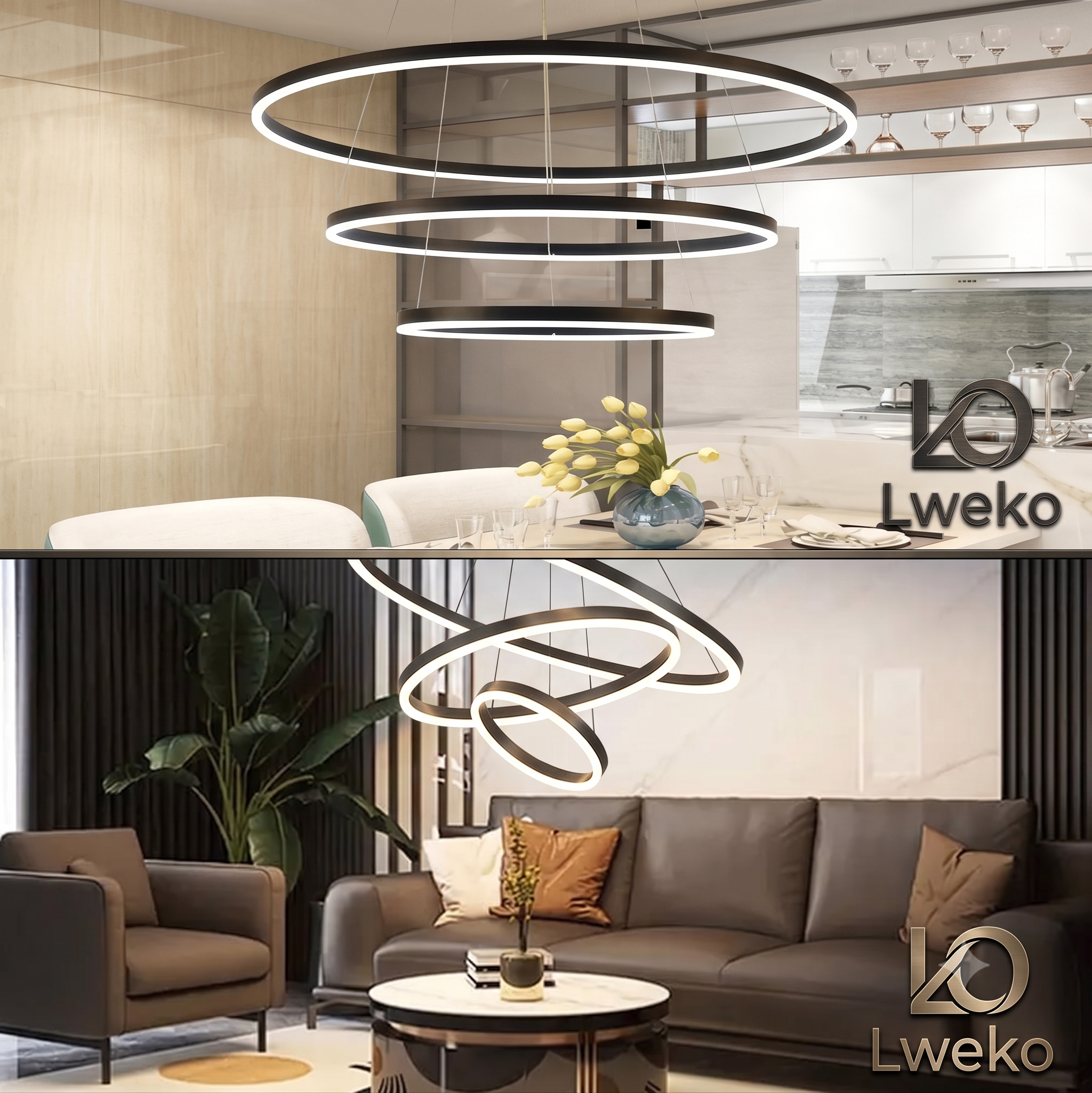 Lustre Éclara Led BK