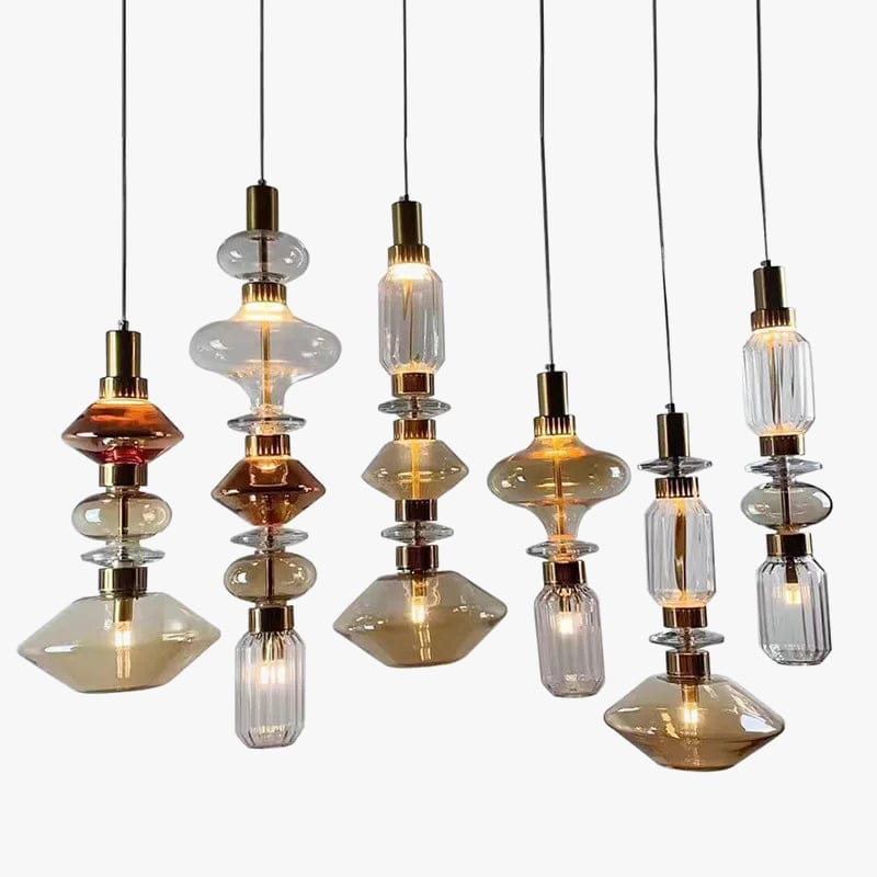 Suspension IZMIR Led en verre