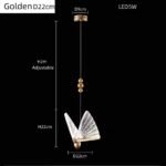 suspension PAPILLON blanc – Image 9