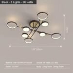 Plafonnier REVDA 8 Led BK – Image 7