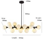 Lustre CABELLA 16 boules BK – Image 6